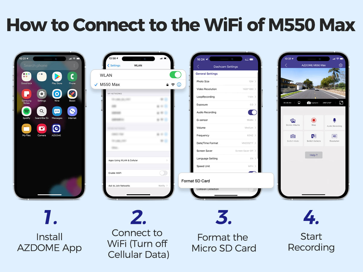 M550 Max Dash Camera
