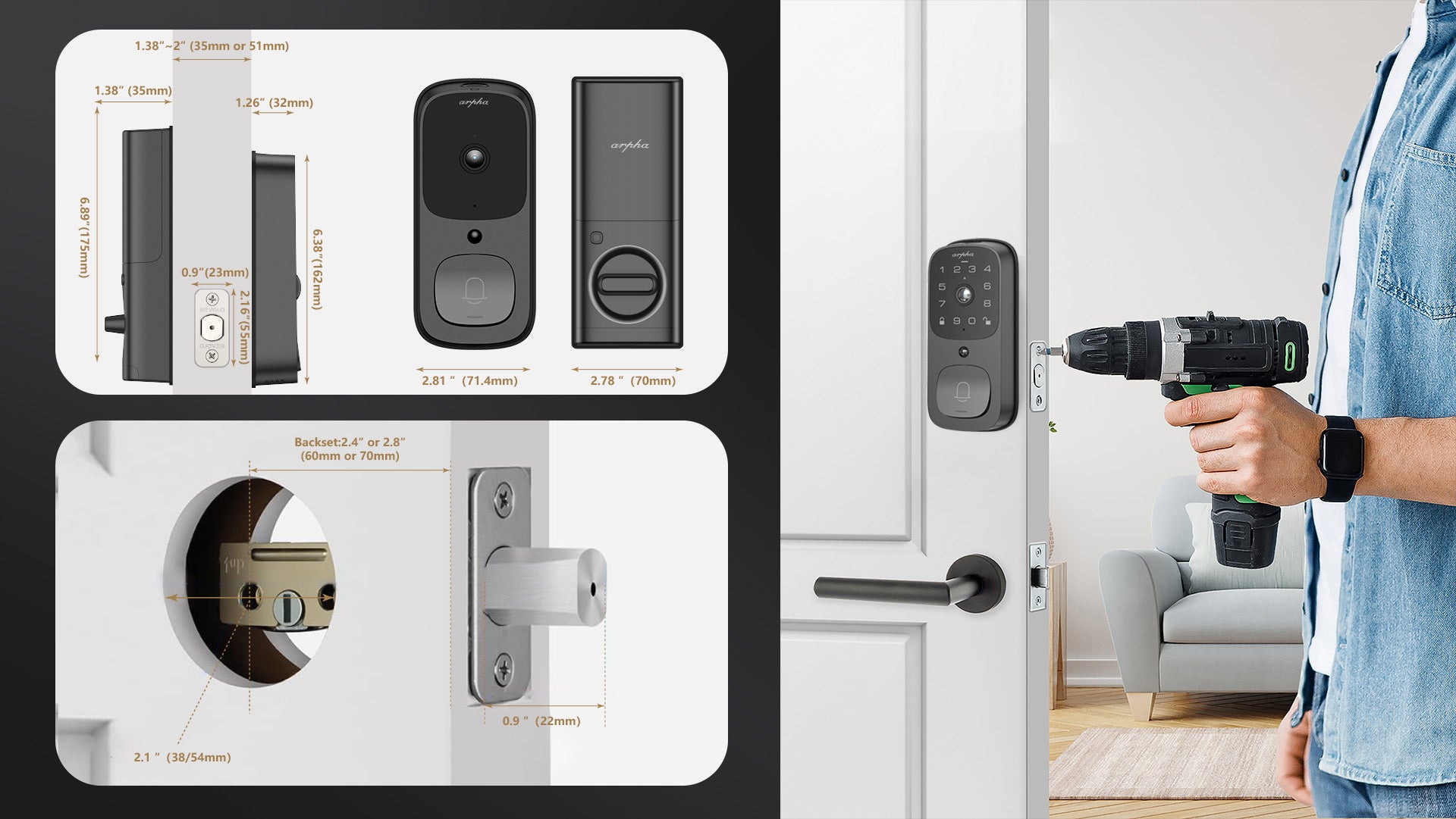 Arpha AL501 Smart Lock (Free delivery across the Greater Vancouver Area)