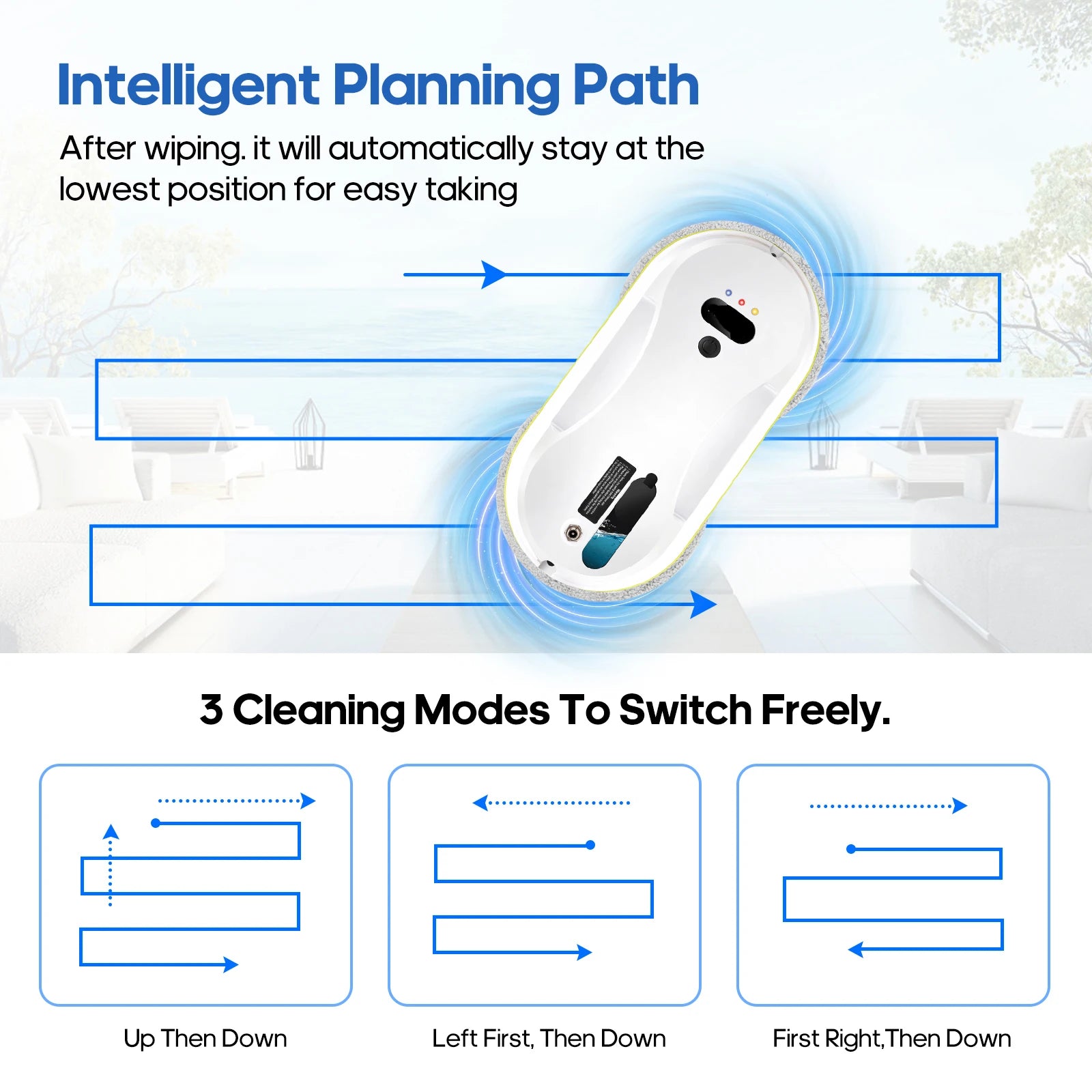 New Household Window Automatic Water Spray Cleaning Robot Vacuum Cleaner With Remote Control Electric Window Wiper Glass Wiper