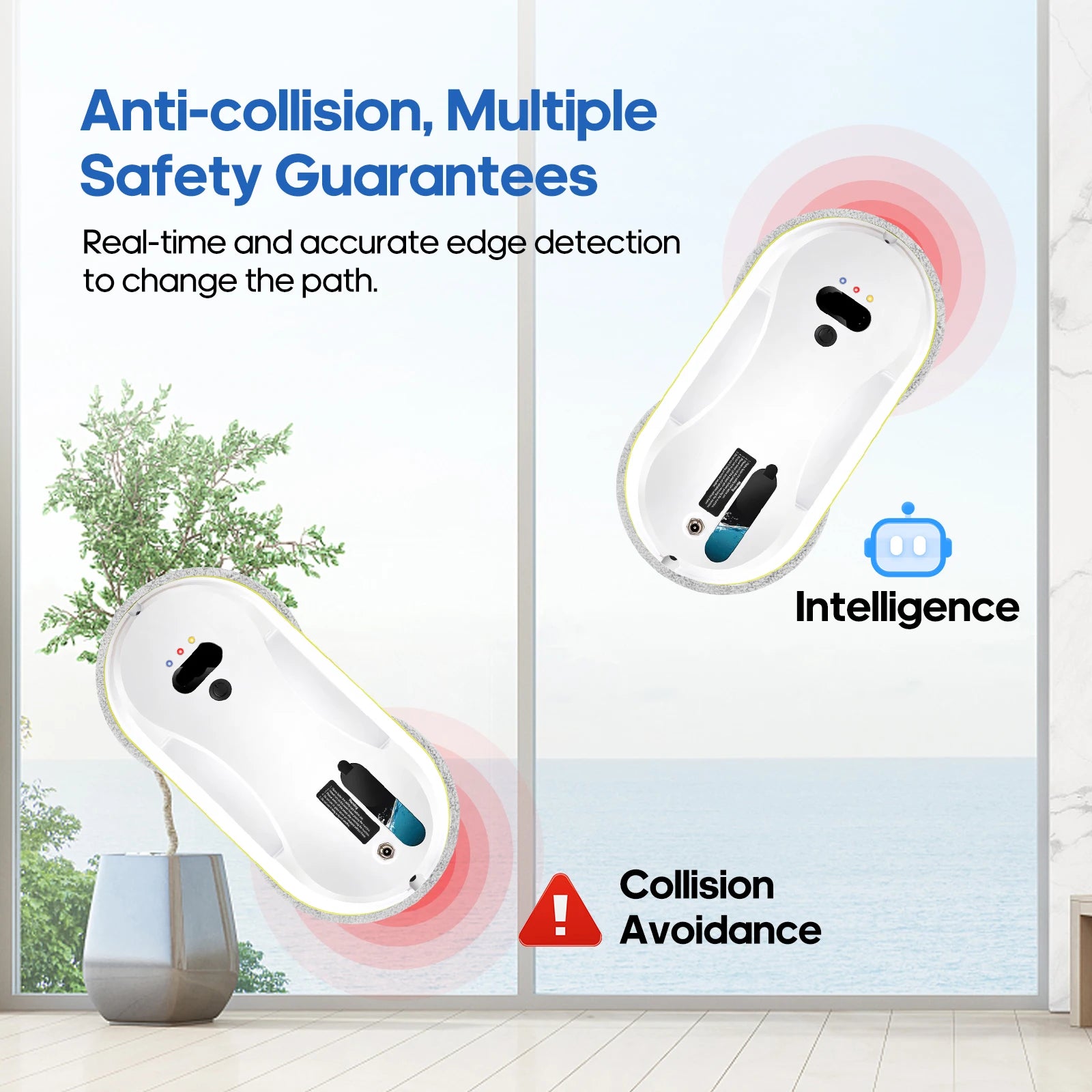 New Household Window Automatic Water Spray Cleaning Robot Vacuum Cleaner With Remote Control Electric Window Wiper Glass Wiper