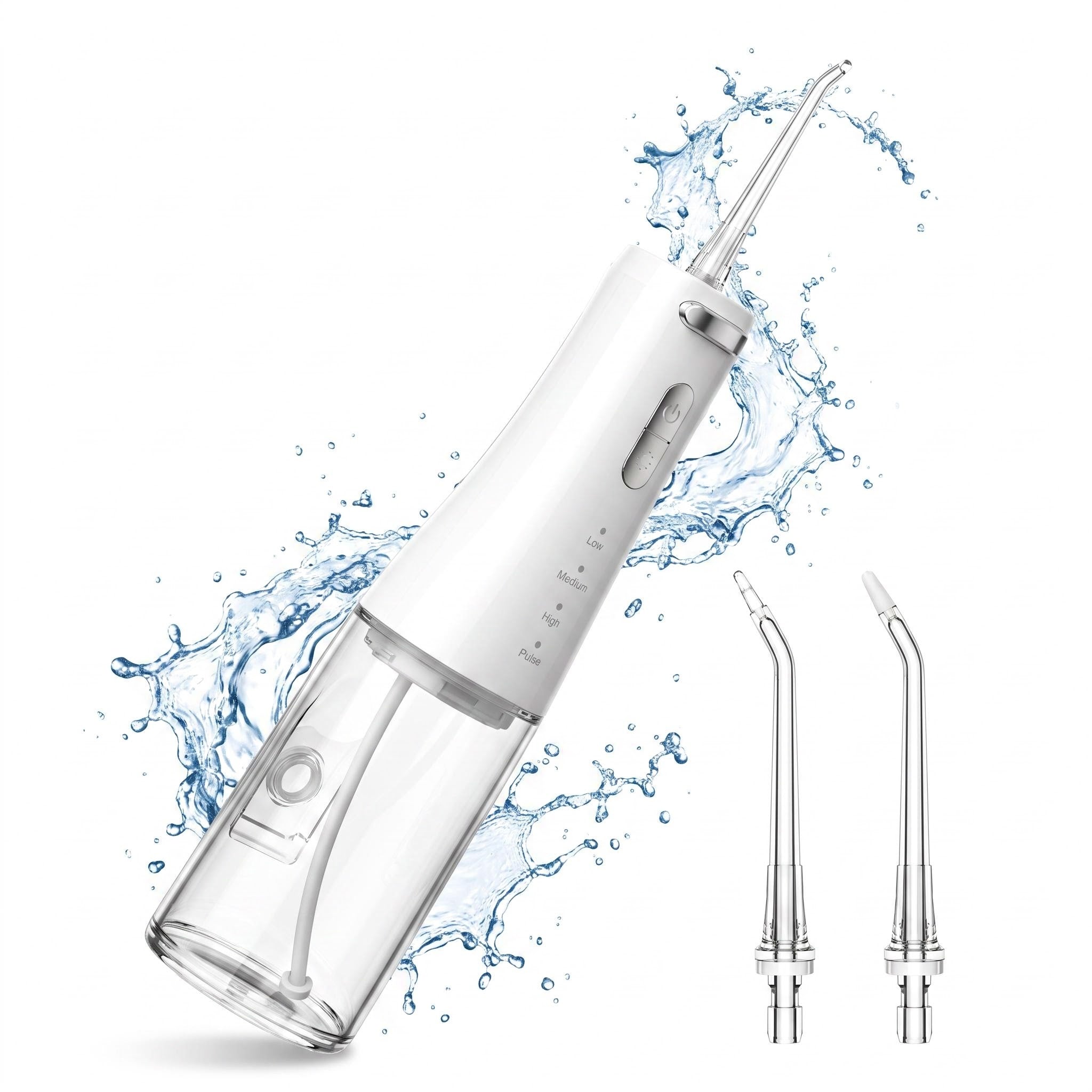 FC5090 Cordless Oral Irrigator | 300mL Portable Water Dental Flosser with 4 Modes & 90-Day Battery Life