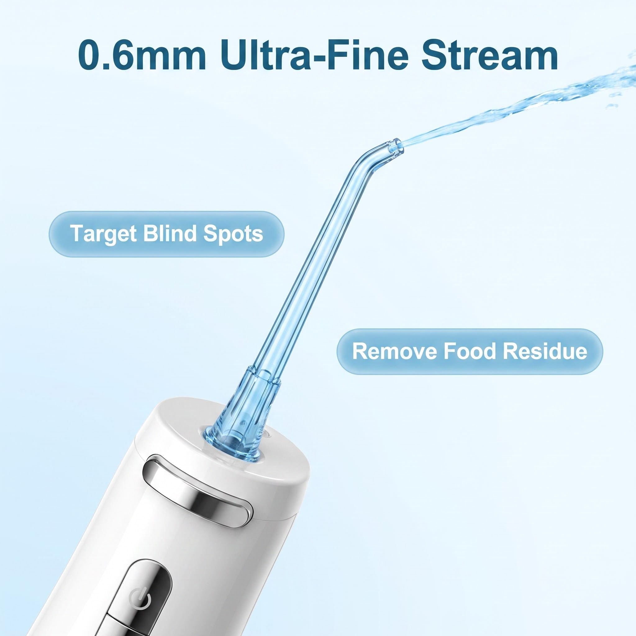 FC5090 Cordless Oral Irrigator | 300mL Portable Water Dental Flosser with 4 Modes & 90-Day Battery Life