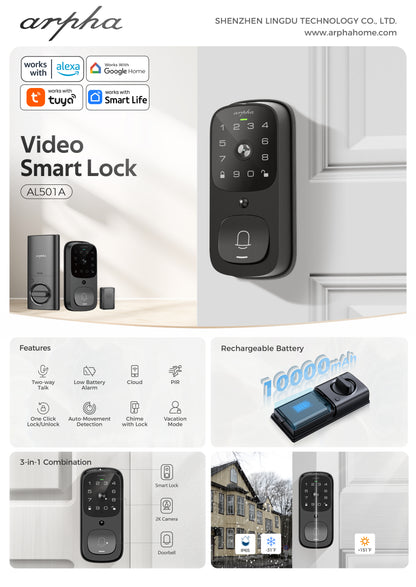 Arpha AL501 Smart Lock  (Free delivery across the Greater Vancouver Area)