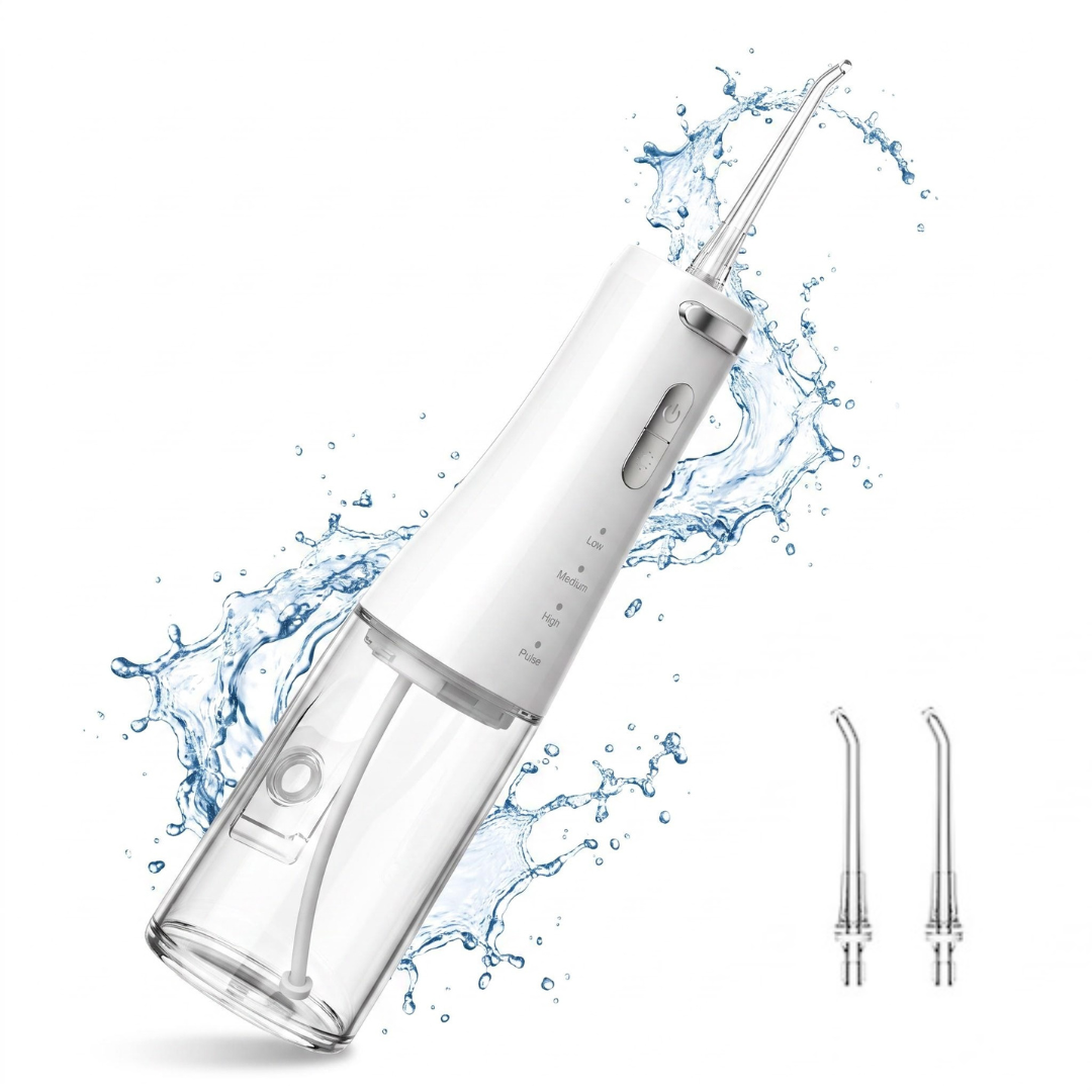 FC5090 Cordless Oral Irrigator | 300mL Portable Water Dental Flosser with 4 Modes & 90-Day Battery Life