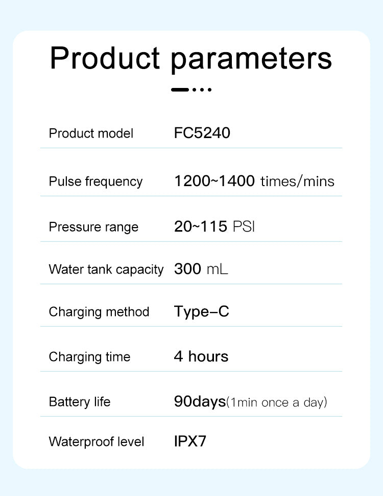 FC5090 Portable Water Flosser