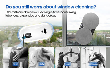 New Household Window Automatic Water Spray Cleaning Robot Vacuum Cleaner With Remote Control Electric Window Wiper Glass Wiper