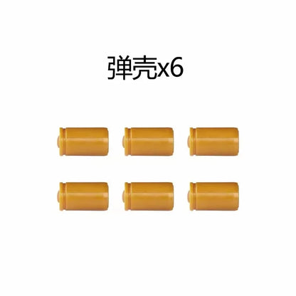 Building Block Pistol Shell Throwing Continuous Firing Airsoft Blowback Empty Hanging Toy Gun Outdoor CS Weapon for Boys Adult