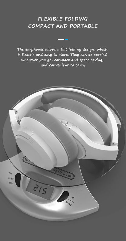 LDON Wireless Headphones Bluetooth 5.3 Hi-Res Audio Over Ear Headset Earphones