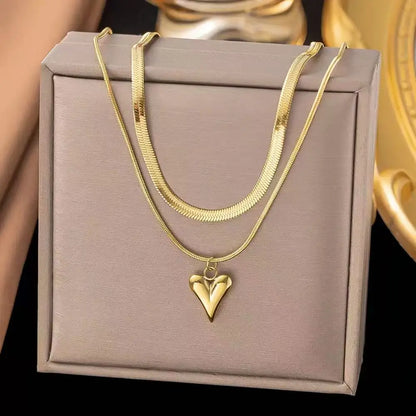 Stainless Steel Envelope Pendant Necklace Metal Waterproof Jewelry For Women