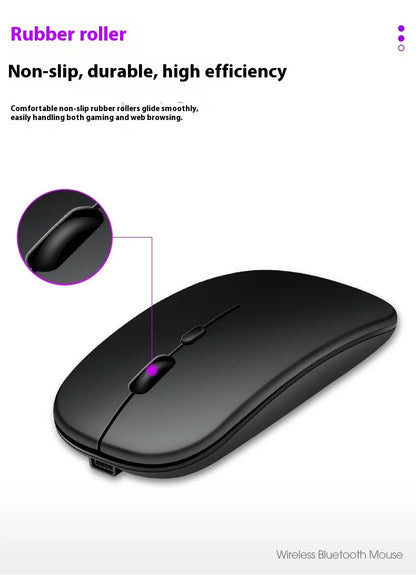 2025New Rechargeable Wireless Mouse Bluetooth-compatible 2.4GHz Dual Modes Computer Mice with Nano Receiver for PC Laptop