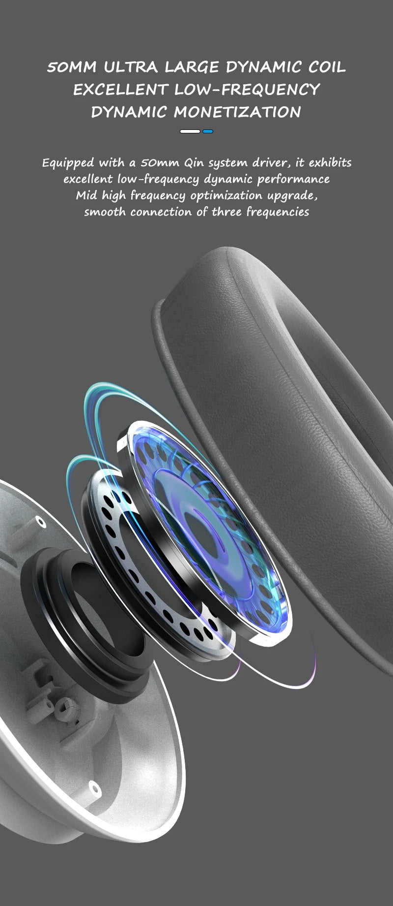 LDON Wireless Headphones Bluetooth 5.3 Hi-Res Audio Over Ear Headset Earphones