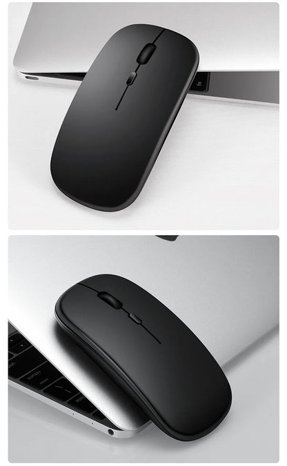 2025New Rechargeable Wireless Mouse Bluetooth-compatible 2.4GHz Dual Modes Computer Mice with Nano Receiver for PC Laptop